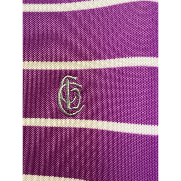 FootJoy Golf Athletic Fit Striped Mens Size XL Purple Gray White Logo - Picture 5 of 5
